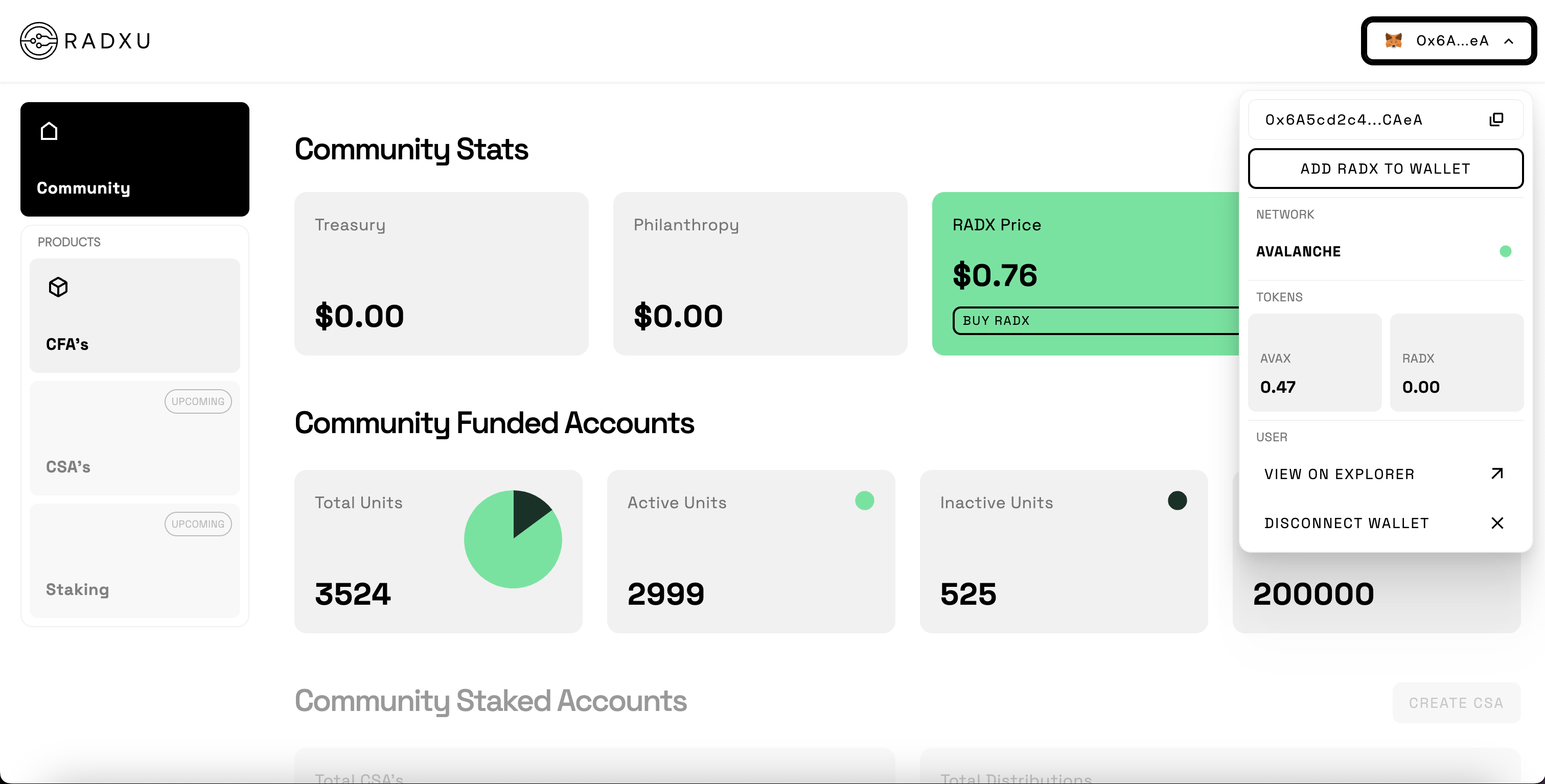 Radxu dApp Desktop 9